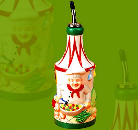 GOURMET CHEF CERAMIC OIL,VINEGAR BOTTLE