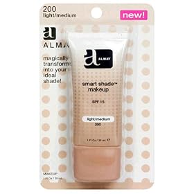 Almay Smart Shade Makeup with SPF 15, Light/Medium 200, 1-Ounce Tubes (Pack of 2)