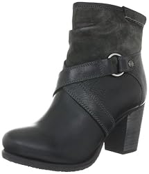 Tom Tailor Winnipeg low boot 515251061003, Damen Stiefel, Schwarz (black-grey 3), EU 40