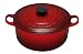 Le Creuset Cast Iron Round Casserole, Cerise, 20 cm