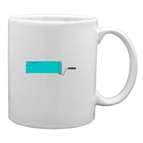 Paint Roller Banner Mug by SHOPZEUS