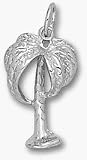Palm Tree 3-D 3/4 Charm - Sterling Silver Jewelry