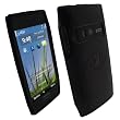 igadgitz Kristall Gel (TPU thermoplastisches Polyurethane) dauerhafte Schutzh�lle Etui Case Tasche H�lle in Schwarz Transluzent, mit gemischter Oberfl�chenstrucktur und mit rutschfesten Seiten f�r Nokia X7 Symbian Smartphone + Display Schutzfolie