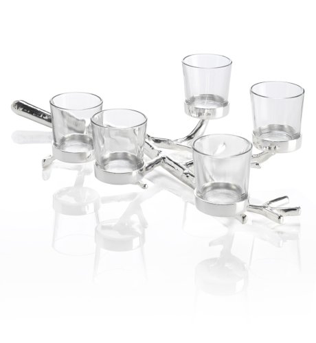 Silver-Plated Twig Runner Candle Holder