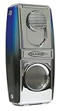 Blazer Chief II Cigar Lighter with Snap-In Cigar Cutter - Blue