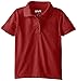 Genuine Girls' Short Sleeve Jersey Polo with Picot Collar