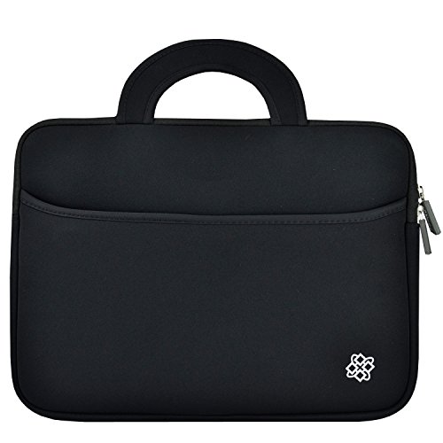 10.1 inch tablet sleeve, kozmicc tablet case cover (black) w/ han…
