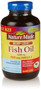 Nature Made Burp-less Fish Oil 1200 mg, 200 Count