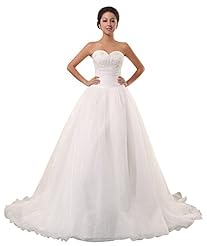 Strapless Polyester/Viscose Beaded Sequined   Ball Gown Party Dress  with a Chapel Train 