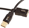 AmazonBasics  USB 2.0 A-Male to A-Female Extension Cable (3.3 Feet / 1.0 Meter) [Amazon Frustration-Free Packaging]