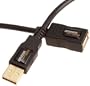 AmazonBasics  USB 2.0 A-Male to A-Female Extension Cable (3.3 Feet / 1.0 Meter) [Amazon Frustration-Free Packaging]