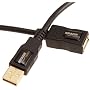 AmazonBasics  USB 2.0 A-Male to A-Female Extension Cable (3.3 Feet / 1.0 Meter) [Amazon Frustration-Free Packaging]