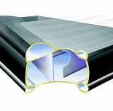 Produkt-Bild: Luftbett Deluxe Pillow 230 V Grey-Blue "Twin" (102 x 203 x 48 cm, schwarz/grau)