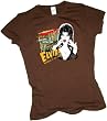 "Curves That Will Rattle Your Nerves!" -- Elvira - Mistress Of The Dark Crop Sleeve Fitted Juniors T-Shirt