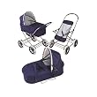 Pram 3-in-1 Carrier and Stroller Set