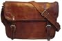 Borsa a tracolla Gusti Pelle Borsetta Vintage portatile spalla Uni Scuola Marrone U2A