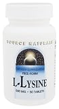 Source Naturals - L-Lysine, 500 mg, 50 tablets