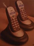 AGB talk twin duo dect phones with answering machine black