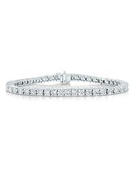 IGI Certified 3 CT Diamond Tennis Bracelet In 14k White Gold