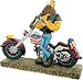 Hand-Painted Comical Biker Standing Next To Motorcycle Figurine 9