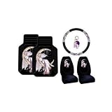 Jessica Galbreth Fairy 6pc Combo Set Front Floor Mats, Seat Covers, Steering Wheel Cover & Keychain