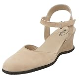 Arche Women's Pablo Closed Toe Wedge,Linen,43 EU (US Women's 12 M)