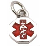 MedicalIDInformationCharmSterlingSilver12.5mm