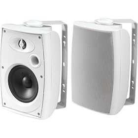 6 1 2 75-WATT Weatherproof Indoor outdoor 2-WAY Speaker with Bass Reflex by ADS Tech