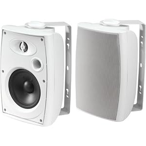 6 1 2 75-WATT Weatherproof Indoor outdoor 2-WAY Speaker with Bass Reflex by ADS Tech