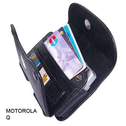 Black Horizontal Leather Pouch WALLET For Samsung SGH BlackJack BlackJack2 2 II i617 Cell Phone Case Cover with Belt Clip Magnetic Closing