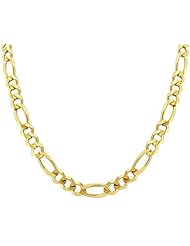 14k Gold Figaro Chain Necklace 4.0 mm Wide