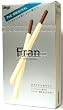 Meiji Fran The Original White Mousse Cream Coated Biscuit Cookie Sticks - 2.2 OZ/ Box, (2 Boxes)
