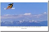 Think You Can, Think You Can't - Either Way You Will Be Right Henry Ford - (Snow Boarder) Classroom Motivational Poster