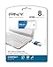 PNY Compact Attaché 8GB USB 2.0 Flash Drive (Blue) Model P-FD8GBCOMB-GE