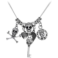Handcrafted Skull Charm Necklace