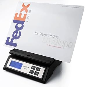 Accuteck A-ST85LB Heavy Duty Postal Shipping Scale with Extra Large Display, Batteries and AC Adapter