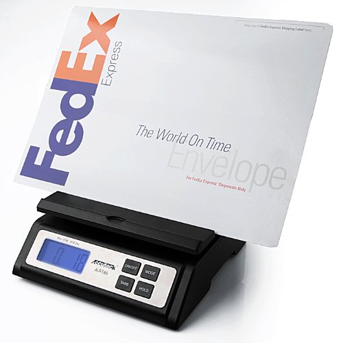 Accuteck A-ST85LB Heavy Duty Postal Shipping Scale with Extra Large Display, Batteries and AC Adapter