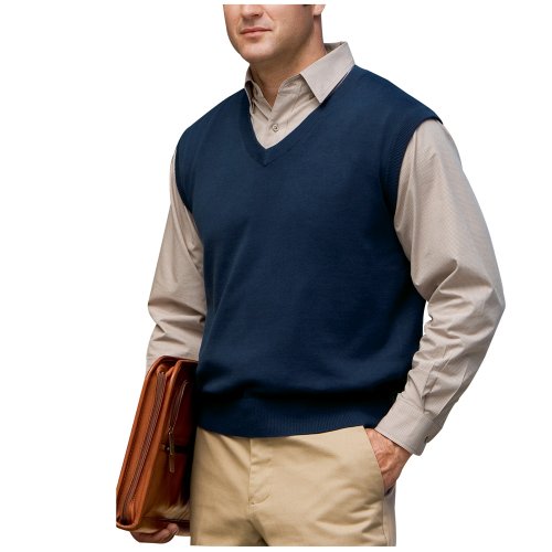 Click here to buy Port Authority Signature - Fine-Gauge V-Neck Sweater Vest (SW276).