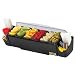 San Jamar BD4006S 10 Piece The Dome Garnish Center, 3qt Capacity, 22" Length x 7-1/2" Width x 8-1/2" Height