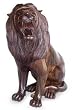 Wood statuette, 'Lion Majesty' Wood statuette, 'Lion Majesty'