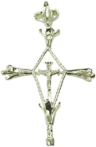 Souvenirs of France - Espalion Bridge Cross of Compostela - Material: Solid Silver