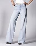 Newport News Jeanology Broken In Wide Leg Jeans