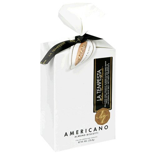 La Tempesta Vanilla Almond Semi-Crunchy Biscotti, 8-Ounce Gift Bags (Pack of 4) by La Tempesta