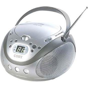 Top Quality COBY PORTABLE CD PLAYER with AM/FM STEREO TUNER CX-CD241 (Silver) By COBY