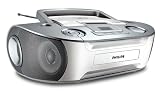 412EXa4Q8eL. SL160  Philips AZ 1133 Tragbare CD /MP3 Radiorekorder (UKW /MW Tuner) silber