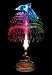 LED Fiber-Optic Table Lamp/Night Light - Dolphin