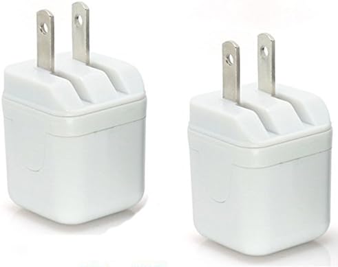 Usb Wall Charger Travel Charger Power Adapter (2-Pack) 10W 5v/2.1a Fits Snugly Into Wall Outlets with Compact Foldable Plugs for Iphone 6 / Samsung Galaxy S6
