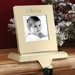 Personalized Pet Picture Frame Christmas Stocking Holder