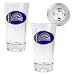Colorado Rockies MLB 2pc Pint Ale Glass Set with Baseball Bottom - Oval Logo by Great American Products