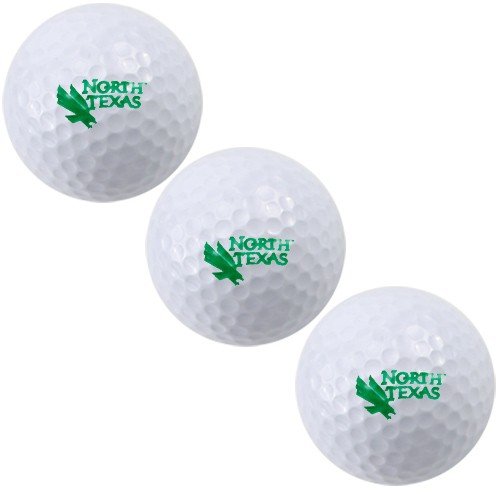 North Texas Mean Green Three Pack Of Golf Balls